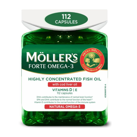 Cardiologie - Mollers Forte Omega-3 Cod Liver Oil X 112Cps
