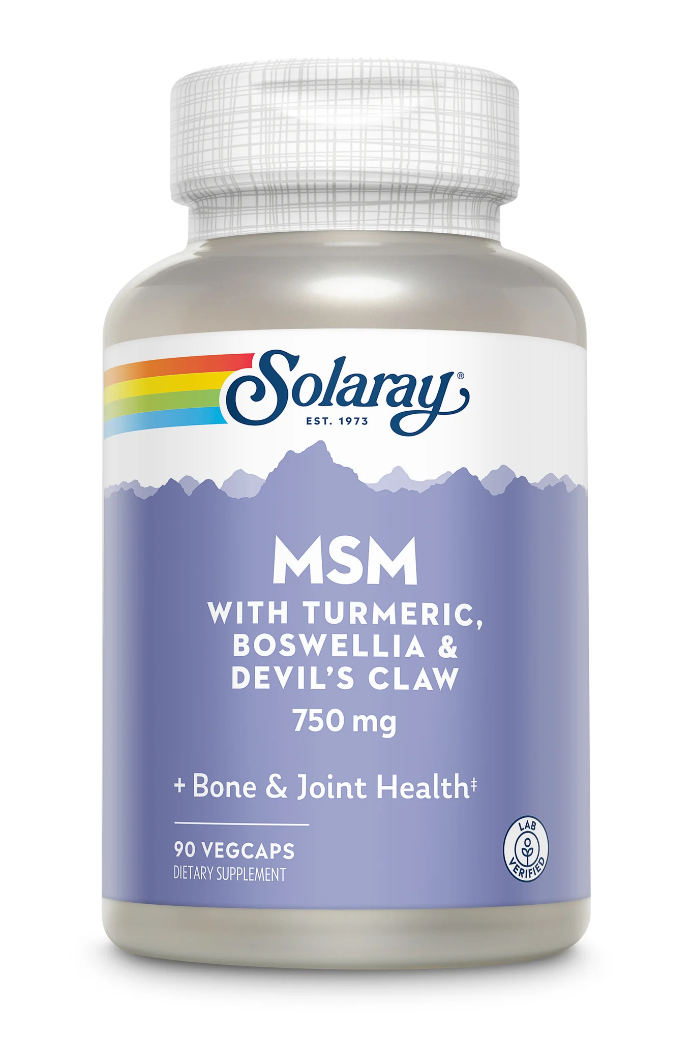 Altele - MSM Solaray 750 mg, 90 capsule vegetale