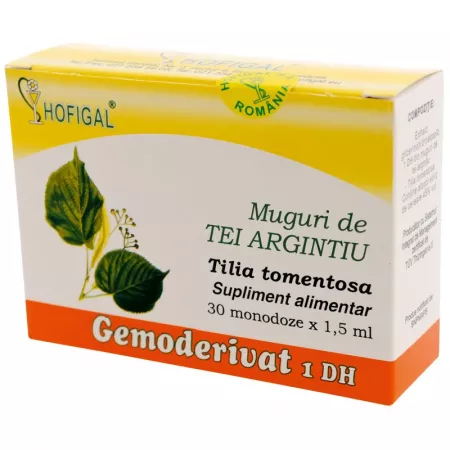Insomnie - Muguri Tei Argintiu Gemoderivat 30 monodoze Hofigal