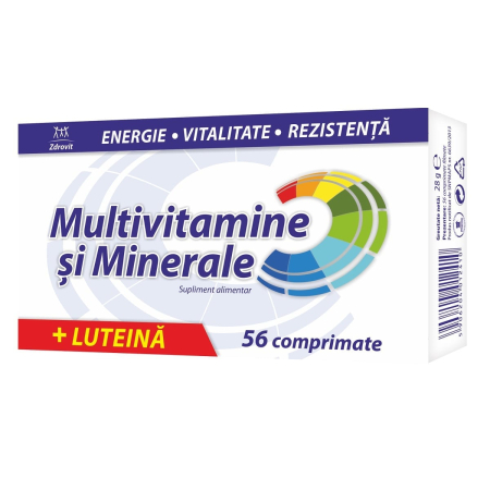 Multivitamine si minerale adulti - Multivitamine și Minerale cu Luteină 56 comprimate