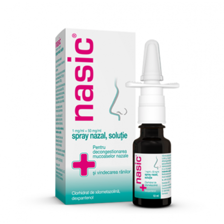 Nasic 1mg/ml+50mg/ml spray nazal x 10ml