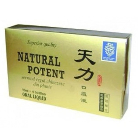 Afectiuni genitale si hormonale - Natural Potent 10 ml, 6 fiole, China National Pharmaceutical Ind
