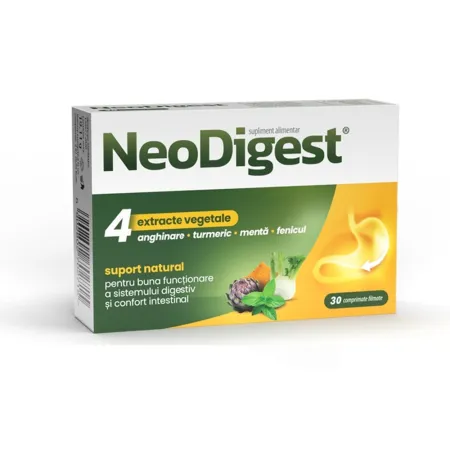 Digestie și metabolism - NeoDigest X 30 Comprimate Filmate