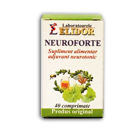 Vitamine Si Suplimente - Neuroforte 40 comprimate ELIDOR SRL BUC.