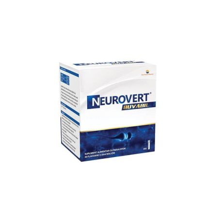 Sistem Nervos - Neurovert Buvabil, 20 flacoane, Sun Wave Pharma