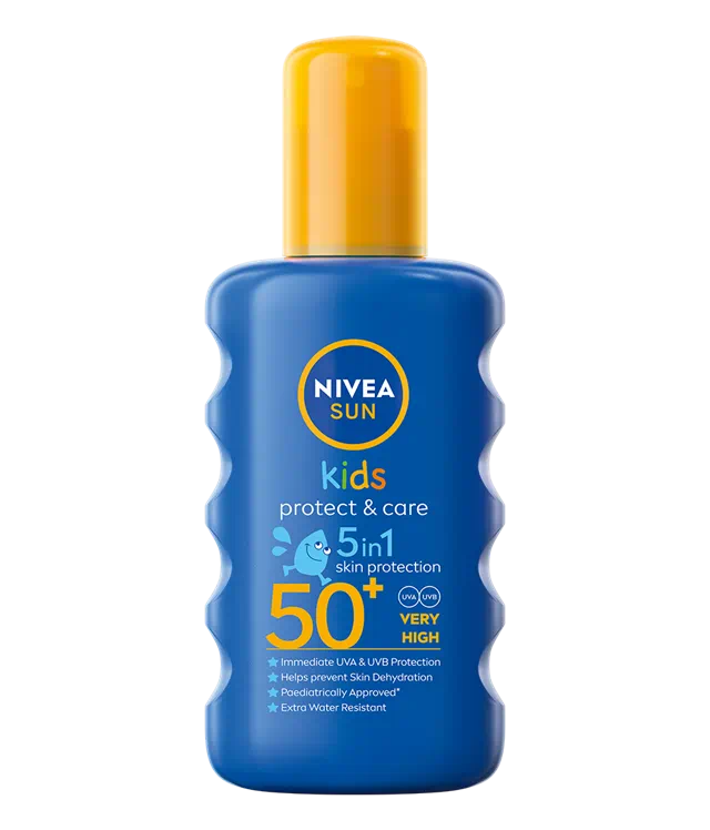 PRODUSE - Nivea Sun Spray colorat protectie solara pentru copii, FPS50+ (85667), 200 ml