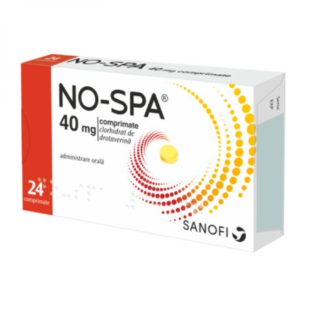 Afectiuni Digestive - No-Spa 40 Mg, 24 Comprimate