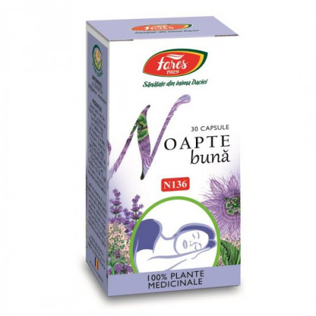 Suplimente alimentare - Noapte buna (N136), 30 capsule