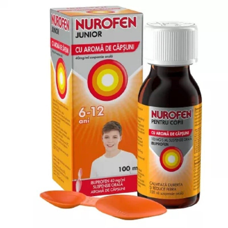 Vitamine Si Suplimente - Nurofen Jr 4% susp caps x100ml W66084003