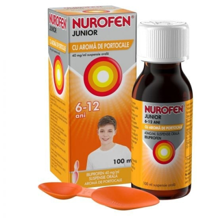 Igiena orala - Nurofen Junior 6-12 Ani Suspensie Orala X 100Ml