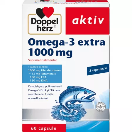 Cardiologie - Omega 3 Extra 1000 mg 60 capsule Doppelherz