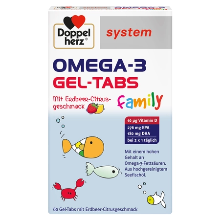 Cardiologie - Omega 3 Gel Tabs Family 60 comprimate masticabile moi Doppelherz