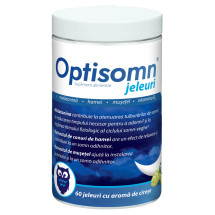 Somn liniștit - Optisomn jeleuri aroma cirese , 60capsule