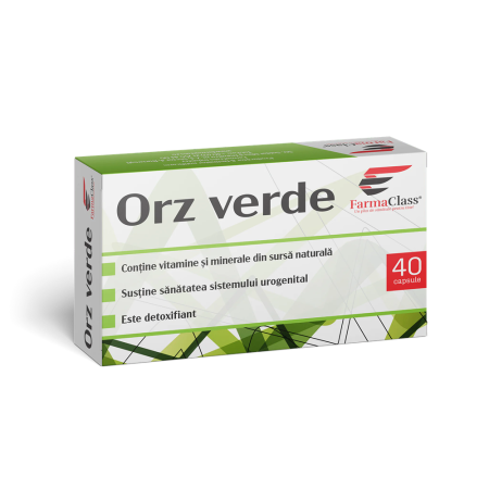 Antioxidanti - Orz Verde 40 capsule FarmaClass, FARMACLASS 002360