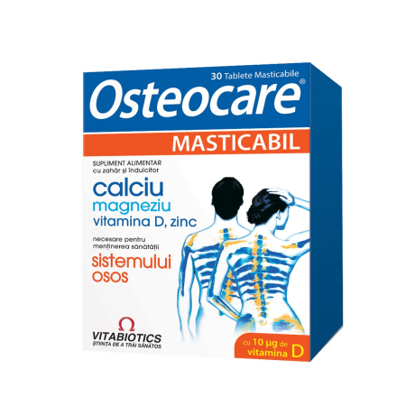 Multivitamine si minerale adulti - Osteocare Masticabil, 30 Tablete