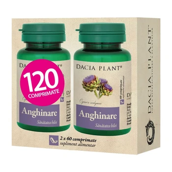 Protectie si Detoxifiere Hepatica - Pachet Anghinare Dacia Plant 120 comprimate