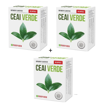 PRODUSE - Ceai Verde X 30 Capsule, 2Cut+1Cut Gratis