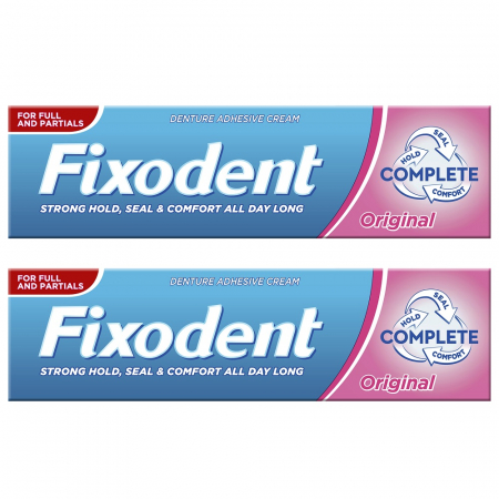 PRODUSE - Fixodent Complete Original Crema adeziva pentru proteza dentara, 47g, pachet 1+1 cu 50% reducere