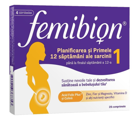 Vitamine Si Suplimente - Pachet Femibion 1 Planificare Si Sarcina, 2 X 28 Comprimate