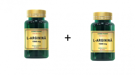 Suplimente alimentare - L-Arginina 1000 mg, pachet 60+30 tablete