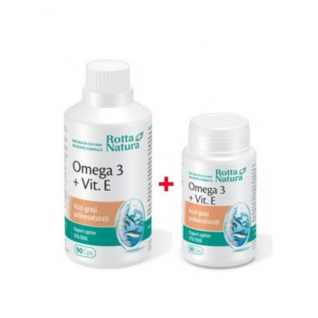 Altele - Omega 3+Vitamina E 1000Mg X 90+30 Capsule