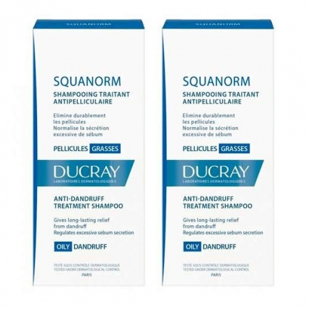 PRODUSE - SQUANORM sampon tratament antimatreata grasa, 200 ml, pachet 1+1 cu 50% reducere