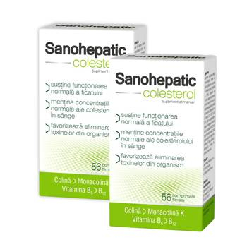 Oferte și reduceri - Sanohepatic Colesterol X 56 Comprimate, Pachet Cu 2 Cutii