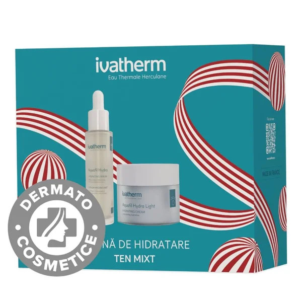 Dermato-Cosmetice - Pachet Ser Aquafil Hydra 30ml + Crema Aquafil Hydra Light 50ml