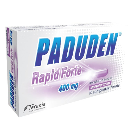 Reumatologie si Traumatisme - Paduden Rapid Forte 400 Mg, 10 Comprimate Filmate