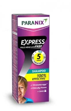 PRODUSE - Paranix Express Sampon antipaduchi+pieptene, 200 ml