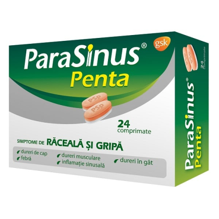 Sistemul Respirator - Parasinus Penta, 24 Comprimate