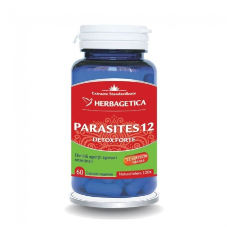 Paraziti intestinali - Parasites 12 Detox Forte 60 capsule vegetale
