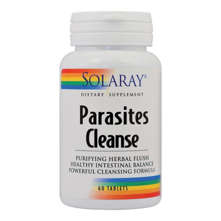 Protectie Solara - Parasites Cleanse Solaray 60 tablete
