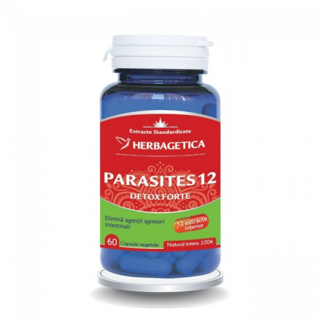 Promoțiile lunii - Parasites 12 Detox Forte, 60 capsule vegetale