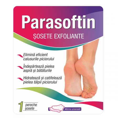 Pielea mea , frumoasă și îngrijită - Parasoftin Șosete Exfoliante X 2 Bucati