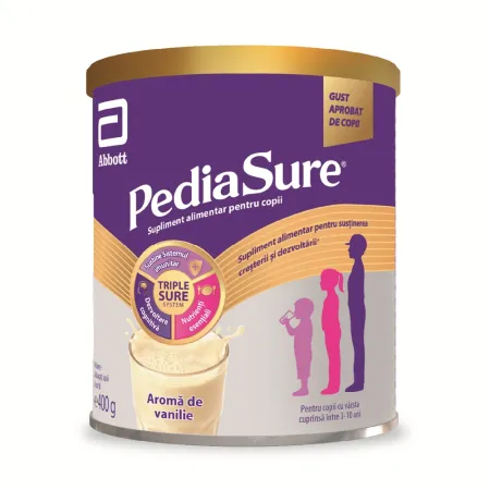 Multivitamine si minerale copii - PediaSure Aroma Vanilie Copii 3-10 Ani 400 g