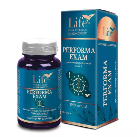 Multivitamine si minerale adulti - Performa Exam X 60 capsule DVR PHARM