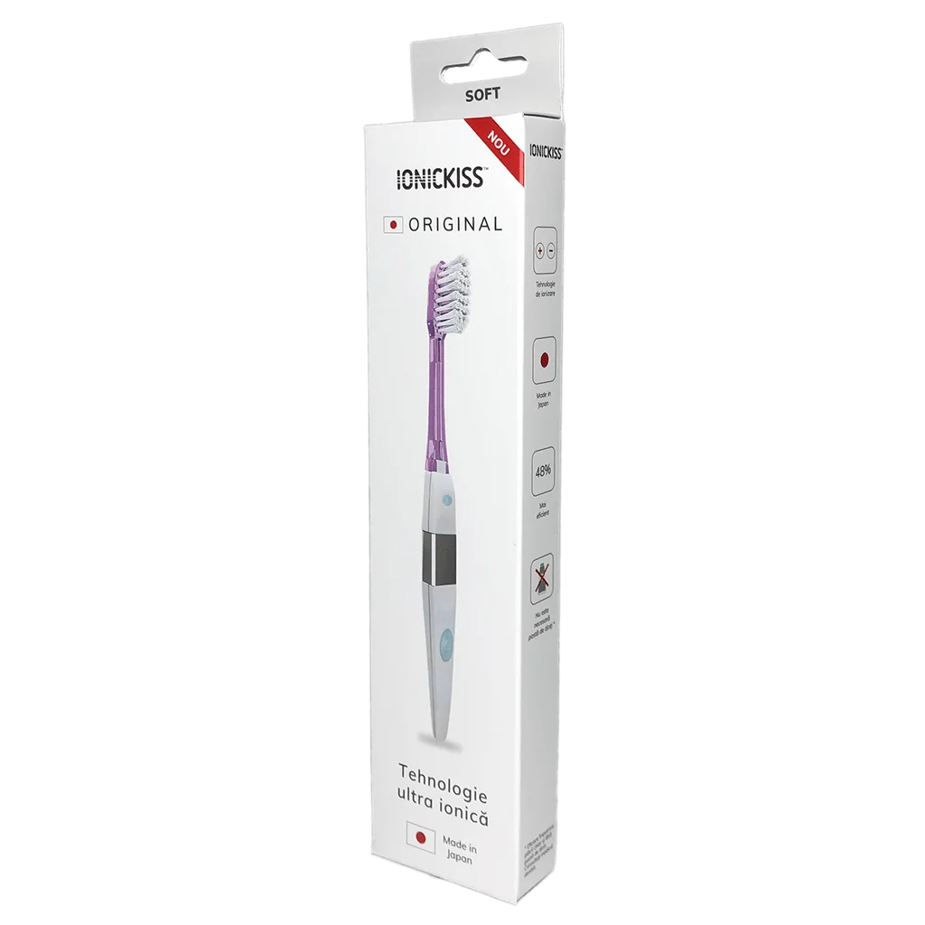 De un alb imaculat... - Periuta Ionickiss Original Soft Pink X 1 Bucata