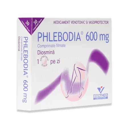 Afectiuni Circulatorii - Phlebodia 600Mg X 30 Comprimate Filmate