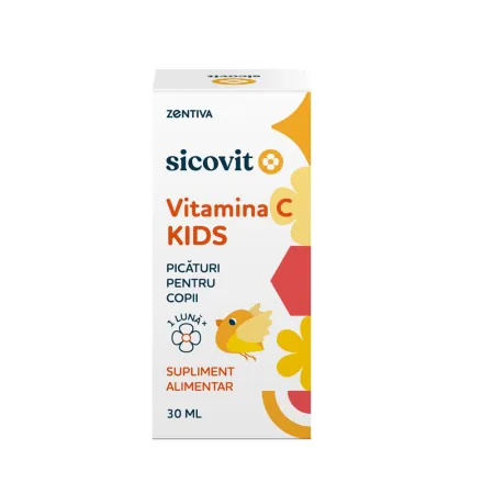 Imunitate copii - Picături Vitamina C Kids Sicovit 30 ml