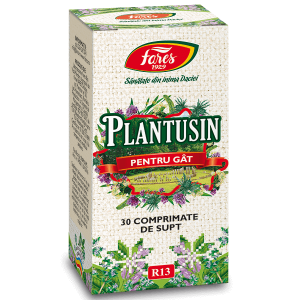 Altele - Plantusin pentru gât (R13), 30 comprimate de supt