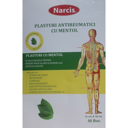 PRODUSE - Narcis Plasture antireumatic 12x18 cm
