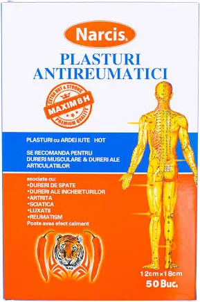 Dispozitive medicale  - Plasturi Antireumatici Mentol 12Cm/18Cm