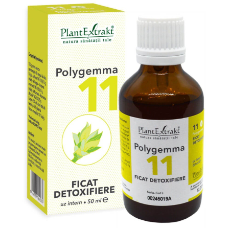 Protectie si Detoxifiere Hepatica - Polygemma 11 Ficat Detoxifiere 50 ml