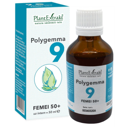 Menopauza si premenopauza - Polygemma 9 Femei 50+ 50 ml, Plant Extract
