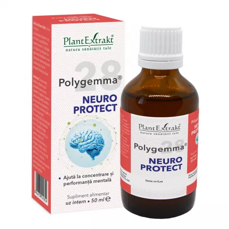 Multivitamine si minerale adulti - Polygemma Nr. 28 Neuro Protect 50 ml Plant Extract