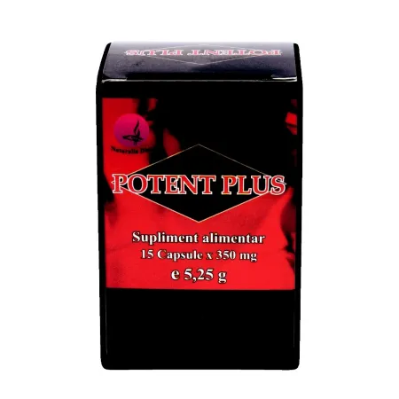 Disfunctie Erectila (impotenta) - Potent Plus 350 mg, 15 capsule