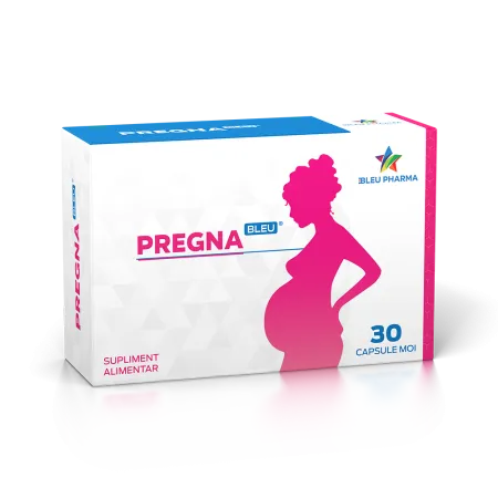 Multivitamine si minerale adulti - Pregnableu X 30 capsule, Bleu Pharma
