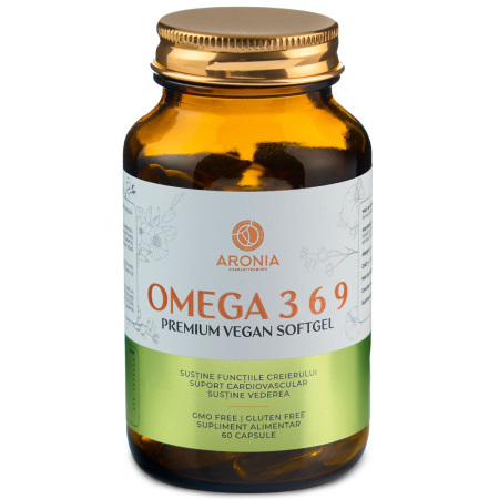 Tincturi Si Gemoderivate - Premium OMEGA 3-6-9 Vegan 60 Softgels