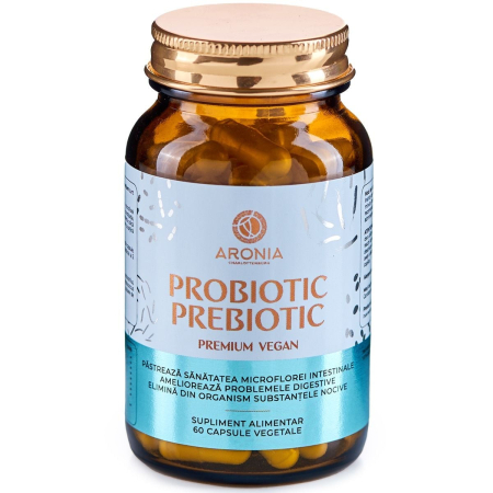 Probiotice, prebiotice si simbiotice - Premium Probiotic Prebiotic Vegan 60 capsule